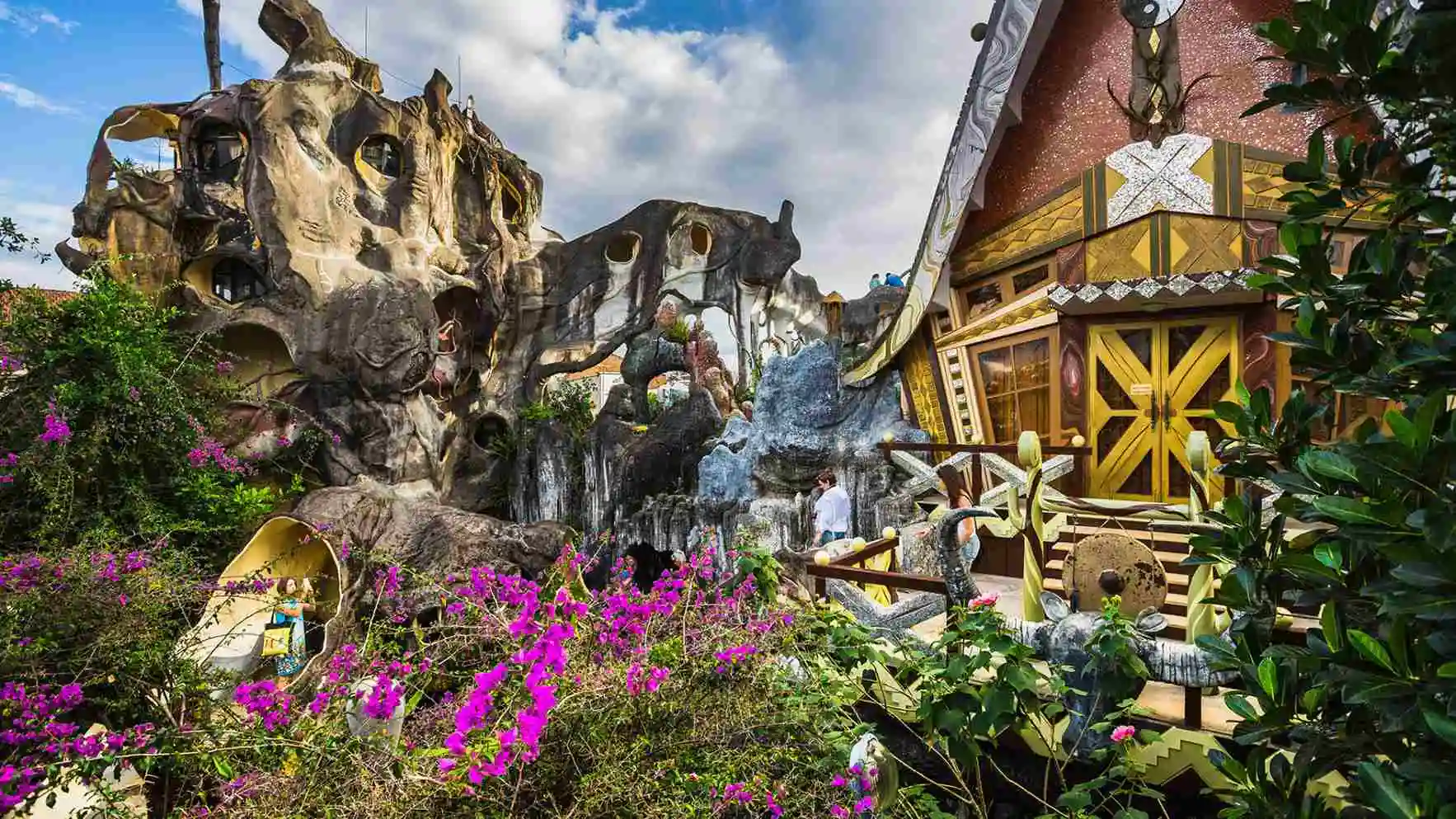 The surreal organic architecture and gardens of Crazy House in Da Lat